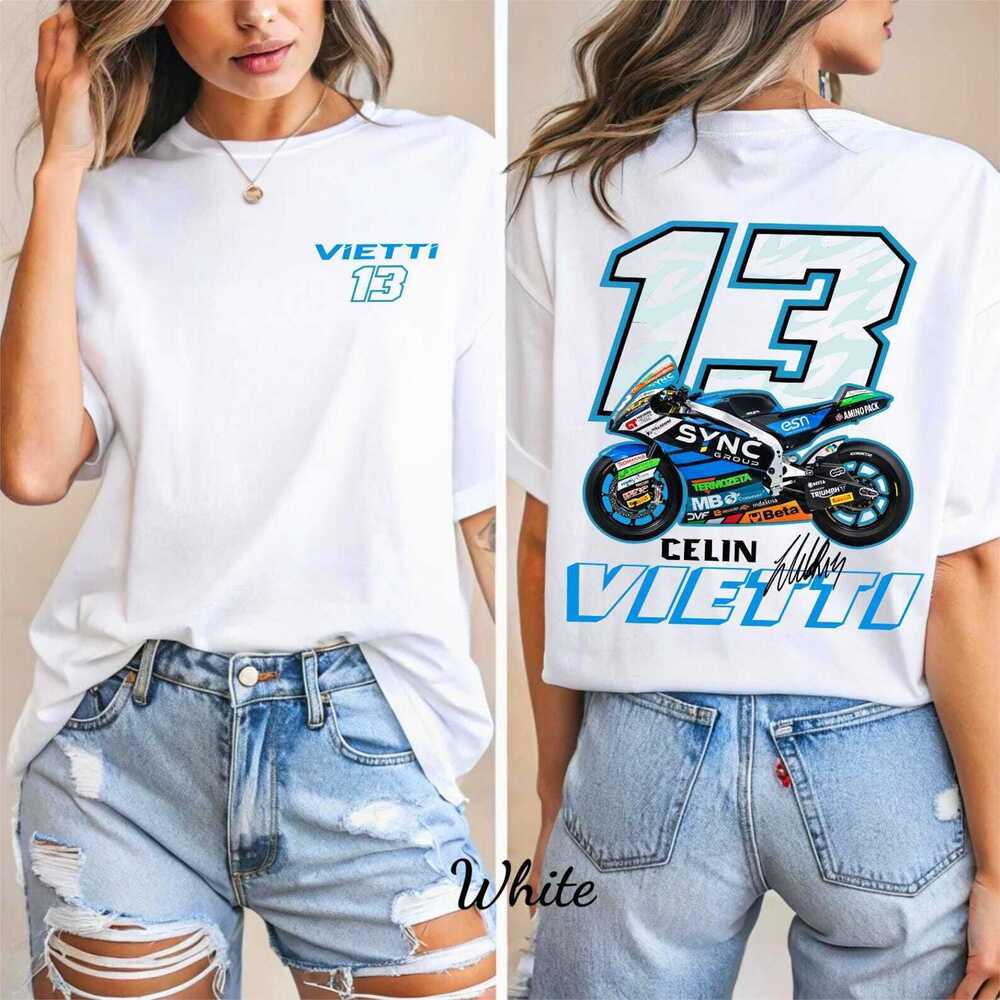 Celin Vietti MotoGP Shirt 2 Sided White